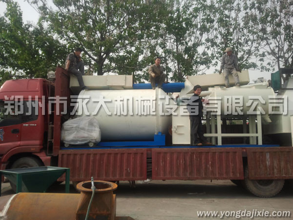 全自動(dòng)?；⒅闊o機(jī)保溫砂漿生產(chǎn)線發(fā)貨現(xiàn)場